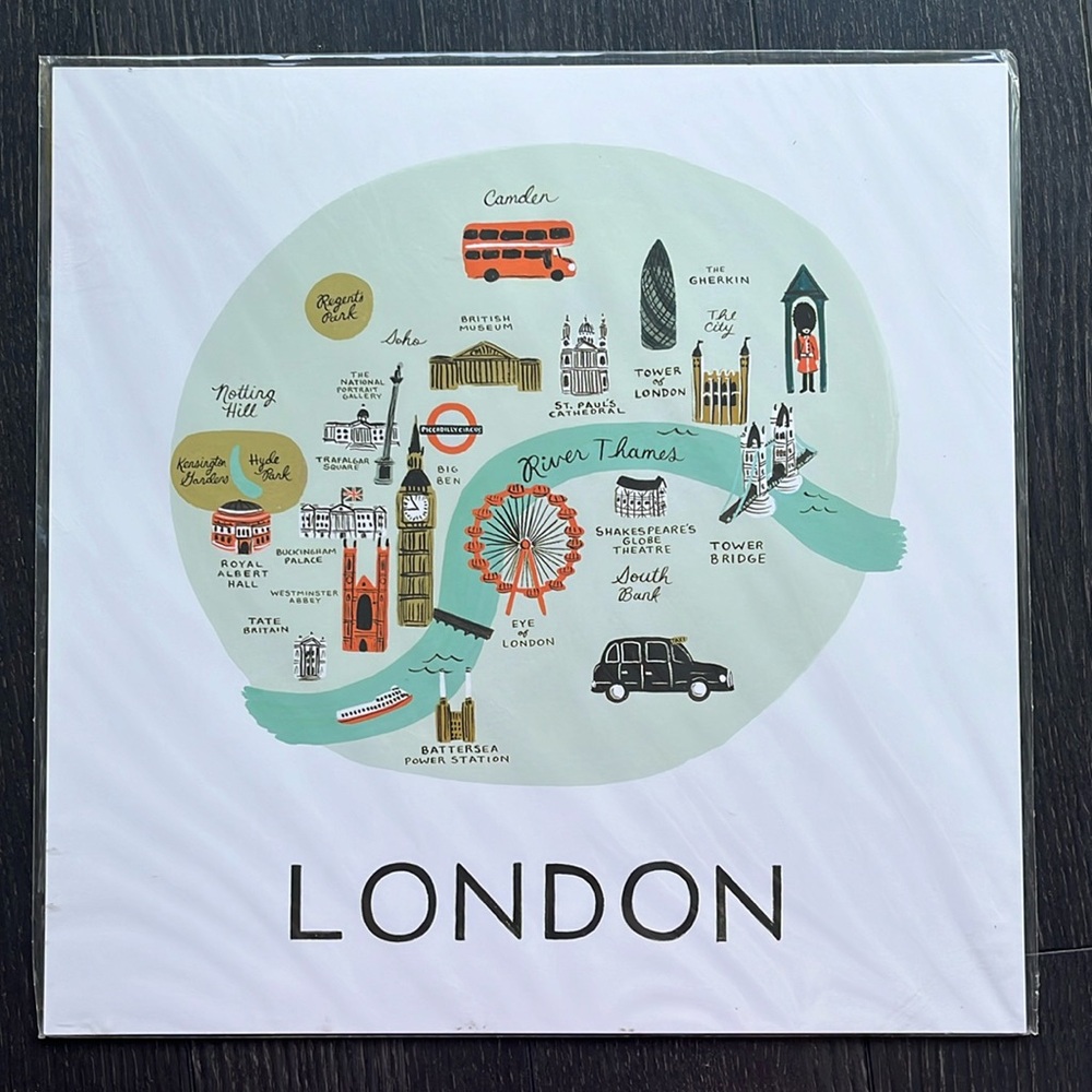 London print wall decor